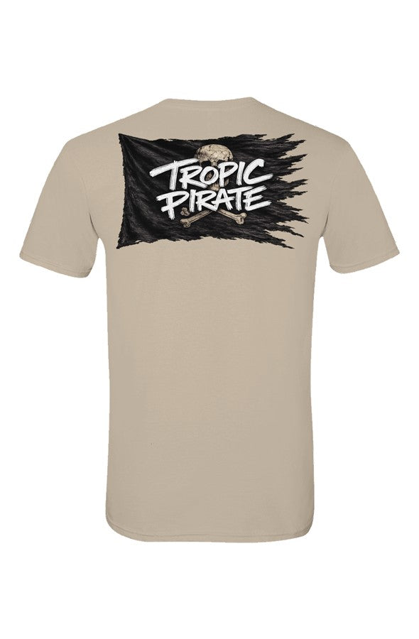 Soft T Shirt Pirate flag black unisex 