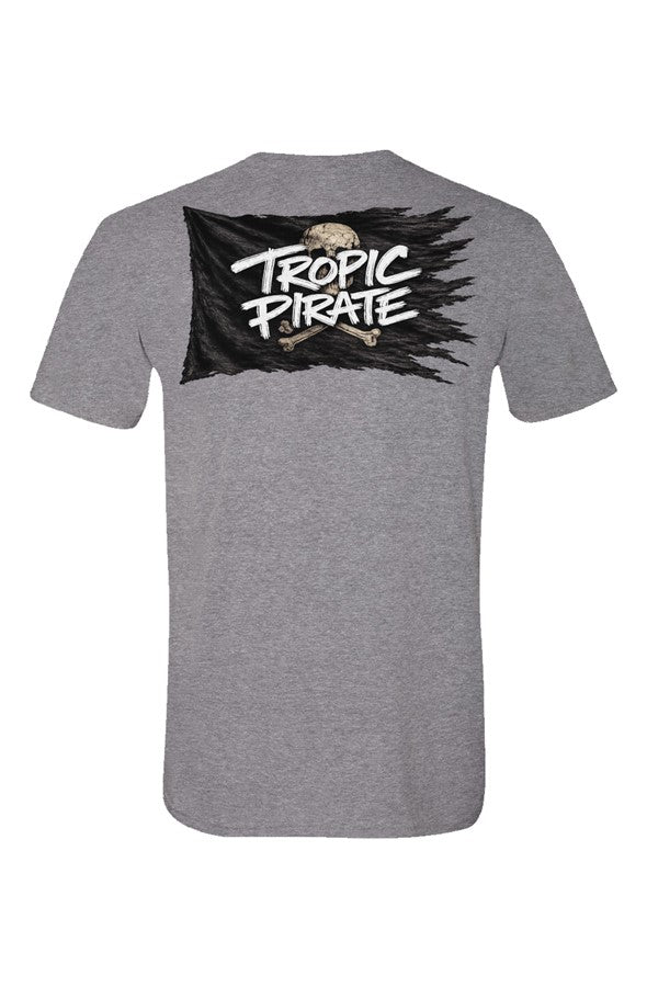 Soft T Shirt Pirate flag black unisex 