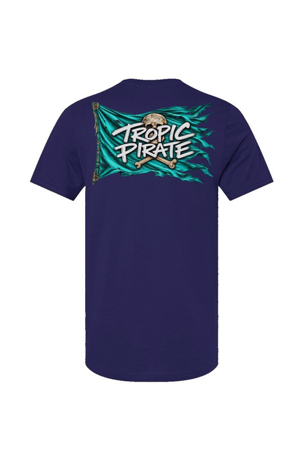 Tropic Pirate Teal Flag Unisex 