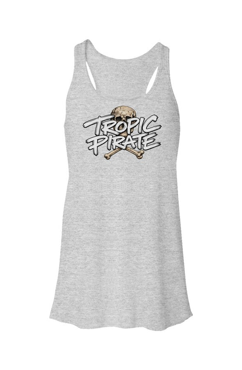 Tropic Pirate Flowy Racerback Women s Tank