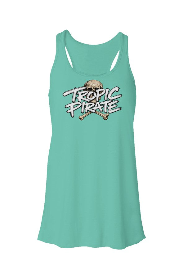 Tropic Pirate Flowy Racerback Women s Tank