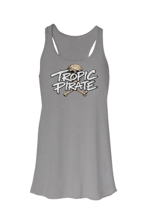 Tropic Pirate Flowy Racerback Women s Tank
