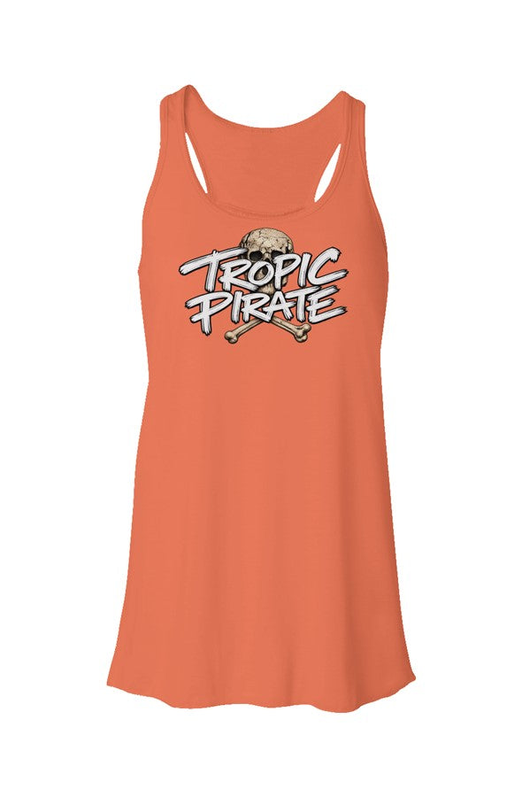Tropic Pirate Flowy Racerback Women s Tank
