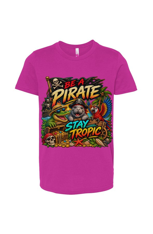 Tropic Pirate Kids soft Tee unisex 